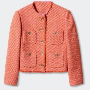 Chanel Red Tweed Jacket